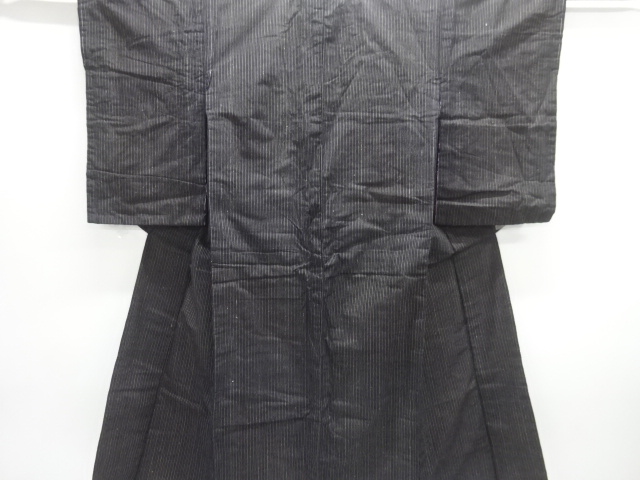 アンティーク　縞木綿着物